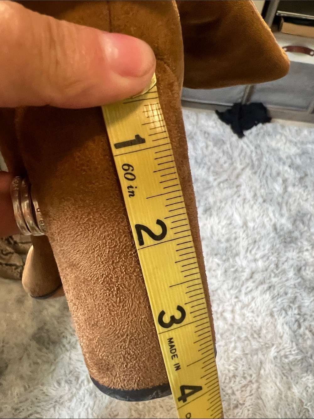 Nine West Slouchy Suede Ankle Boots in Brown - Picture 9 of 9